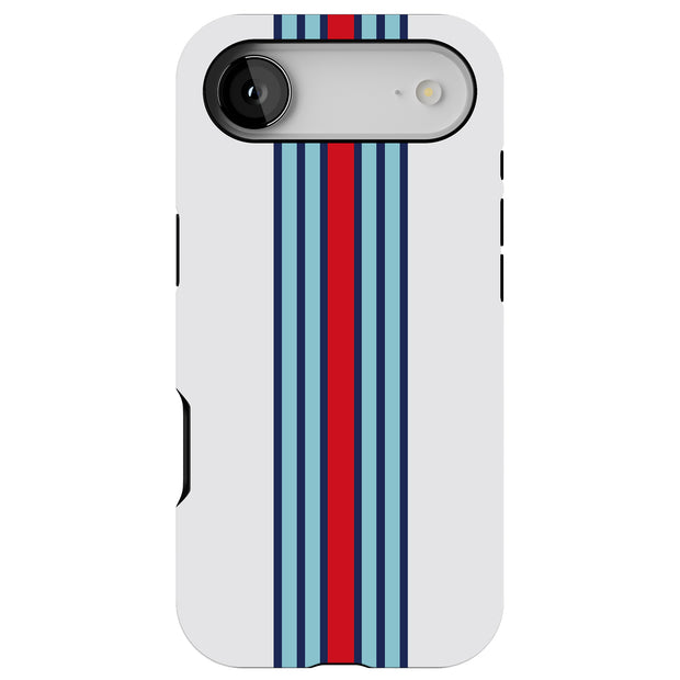 Race Stripe 10 Tough Cases For Apple iPhone (17, 16, 15, 14, 13, 12, 11, X, SE, 8, 7/ Air, Plus, Pro, Max, Mini, XR, XS), Print in USA