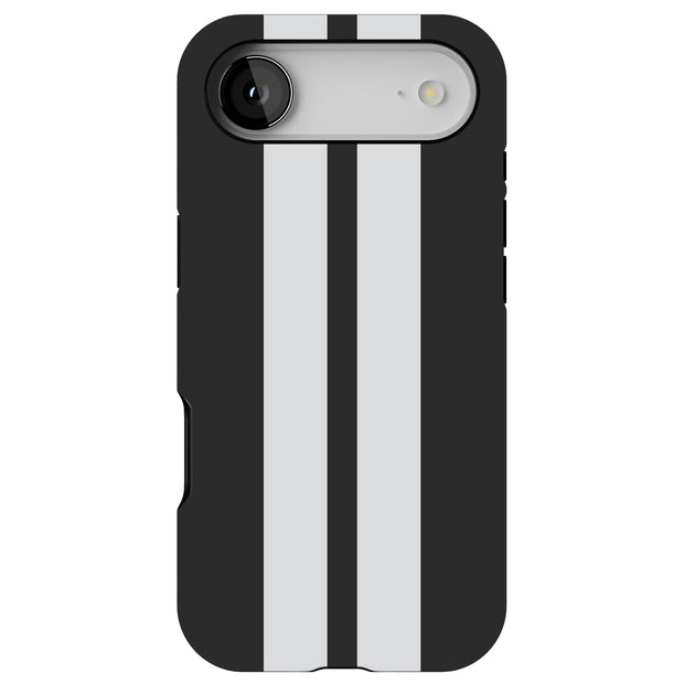 Race Stripe 18 Tough Cases For Apple iPhone (17, 16, 15, 14, 13, 12, 11, X, SE, 8, 7/ Air, Plus, Pro, Max, Mini, XR, XS), Print in USA