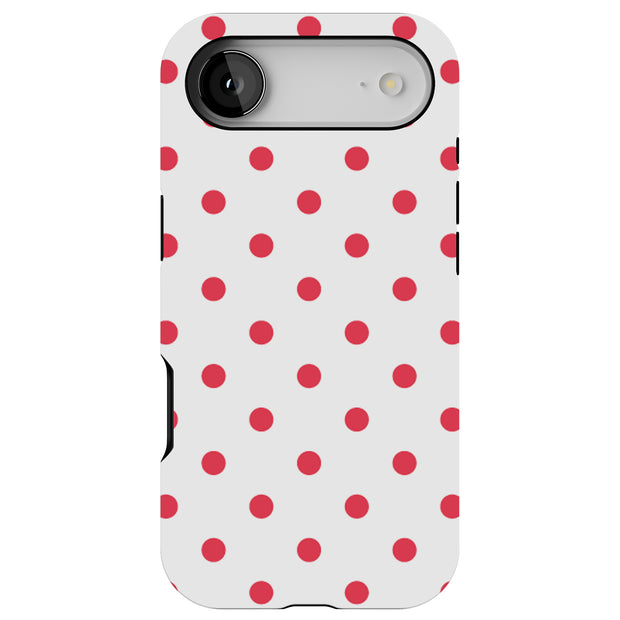 Dots Clear Tough Cases For Apple iPhone (17, 16, 15, 14, 13, 12, 11, X, SE, 8, 7/ Air, Plus, Pro, Max, Mini, XR, XS), Print in USA