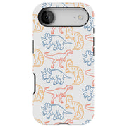 Dinosaur 9 Tough Cases For Apple iPhone (17, 16, 15, 14, 13, 12, 11, X, SE, 8, 7/ Air, Plus, Pro, Max, Mini, XR, XS), Print in USA