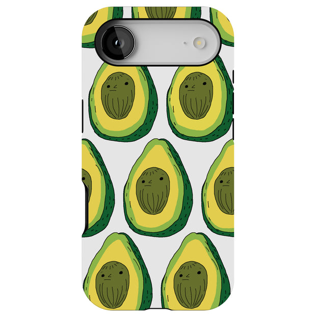 Cute Avocado Tough Cases For Apple iPhone (17, 16, 15, 14, 13, 12, 11, X, SE, 8, 7/ Air, Plus, Pro, Max, Mini, XR, XS), Print in USA