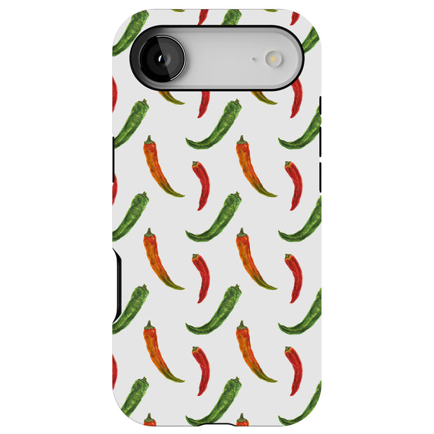 Chili Pepper 3 Tough Cases For Apple iPhone (17, 16, 15, 14, 13, 12, 11, X, SE, 8, 7/ Air, Plus, Pro, Max, Mini, XR, XS), Print in USA