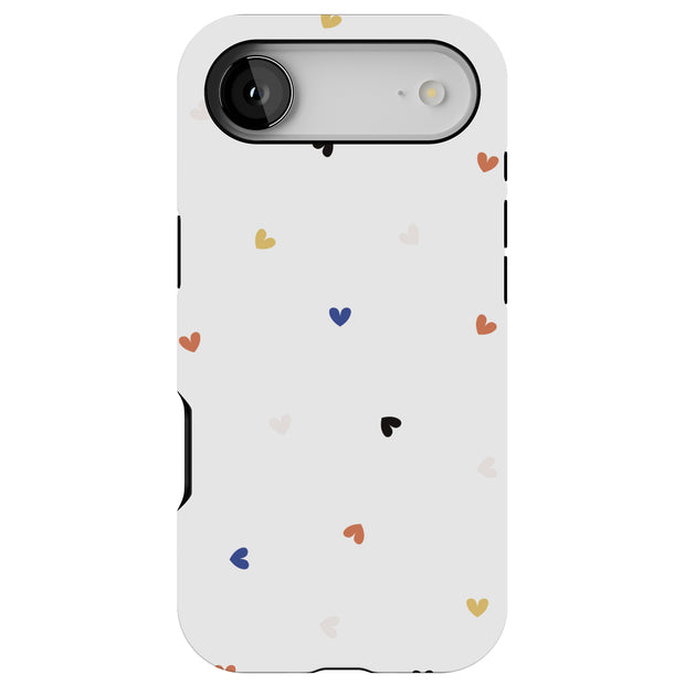 Cute Love Heart Tough Cases For Apple iPhone (17, 16, 15, 14, 13, 12, 11, X, SE, 8, 7/ Air, Plus, Pro, Max, Mini, XR, XS), Print in USA