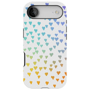 Gradient Hearts Tough Cases For Apple iPhone (17, 16, 15, 14, 13, 12, 11, X, SE, 8, 7/ Air, Plus, Pro, Max, Mini, XR, XS), Print in USA