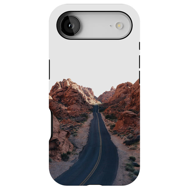 Desert Highway Tough Cases For Apple iPhone (17, 16, 15, 14, 13, 12, 11, X, SE, 8, 7/ Air, Plus, Pro, Max, Mini, XR, XS), Print in USA