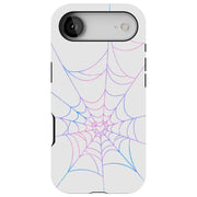 Spider Web Pink Tough Cases For Apple iPhone (17, 16, 15, 14, 13, 12, 11, X, SE, 8, 7/ Air, Plus, Pro, Max, Mini, XR, XS), Print in USA