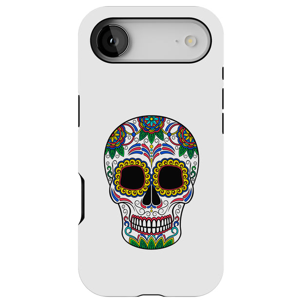 Sugar Skull Tough Cases For Apple iPhone (17, 16, 15, 14, 13, 12, 11, X, SE, 8, 7/ Air, Plus, Pro, Max, Mini, XR, XS), Print in USA