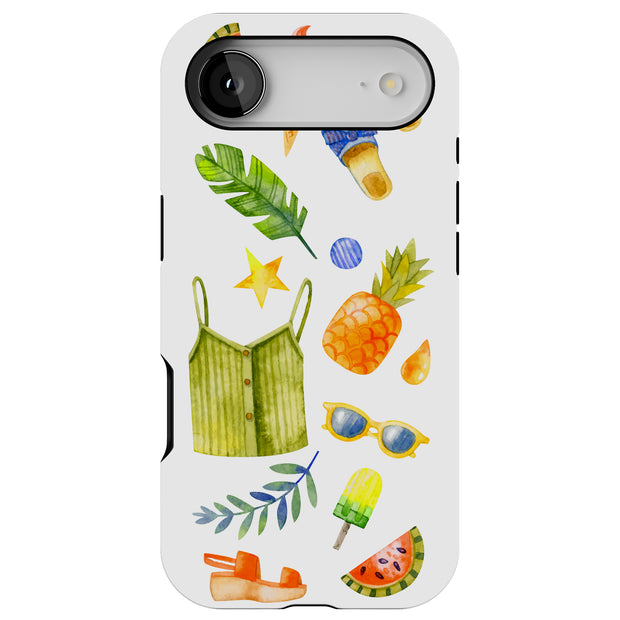 Go Summer Beach Tough Cases For Apple iPhone (17, 16, 15, 14, 13, 12, 11, X, SE, 8, 7/ Air, Plus, Pro, Max, Mini, XR, XS), Print in USA