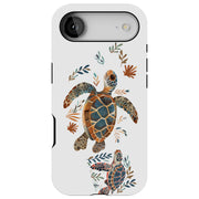 Sea Turtle Art Tough Cases For Apple iPhone (17, 16, 15, 14, 13, 12, 11, X, SE, 8, 7/ Air, Plus, Pro, Max, Mini, XR, XS), Print in USA