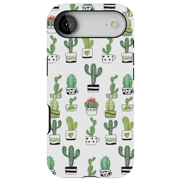 Cute Cactus  Tough Cases For Apple iPhone (17, 16, 15, 14, 13, 12, 11, X, SE, 8, 7/ Air, Plus, Pro, Max, Mini, XR, XS), Print in USA