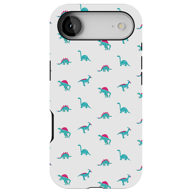 Cute Dinosaur Tough Cases For Apple iPhone (17, 16, 15, 14, 13, 12, 11, X, SE, 8, 7/ Air, Plus, Pro, Max, Mini, XR, XS), Print in USA