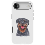 Dog Painting i Tough Cases For Apple iPhone (17, 16, 15, 14, 13, 12, 11, X, SE, 8, 7/ Air, Plus, Pro, Max, Mini, XR, XS), Print in USA