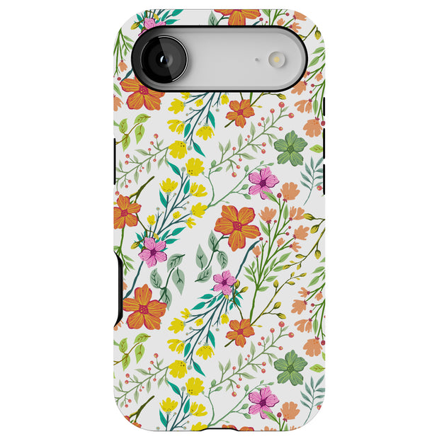 Flower 20 Tough Cases For Apple iPhone (17, 16, 15, 14, 13, 12, 11, X, SE, 8, 7/ Air, Plus, Pro, Max, Mini, XR, XS), Print in USA