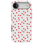Polka Dot 13 Tough Cases For Apple iPhone (17, 16, 15, 14, 13, 12, 11, X, SE, 8, 7/ Air, Plus, Pro, Max, Mini, XR, XS), Print in USA