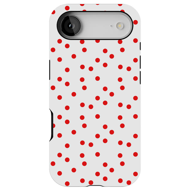 Polka Dot 13 Tough Cases For Apple iPhone (17, 16, 15, 14, 13, 12, 11, X, SE, 8, 7/ Air, Plus, Pro, Max, Mini, XR, XS), Print in USA