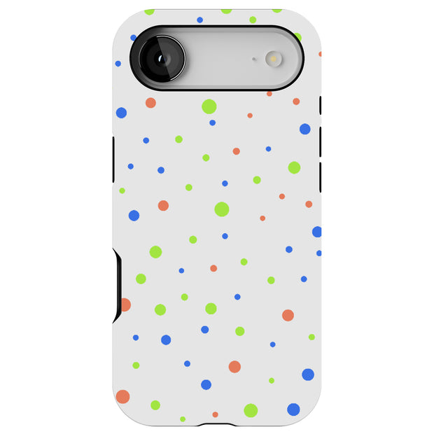 Polka Dot 14 Tough Cases For Apple iPhone (17, 16, 15, 14, 13, 12, 11, X, SE, 8, 7/ Air, Plus, Pro, Max, Mini, XR, XS), Print in USA