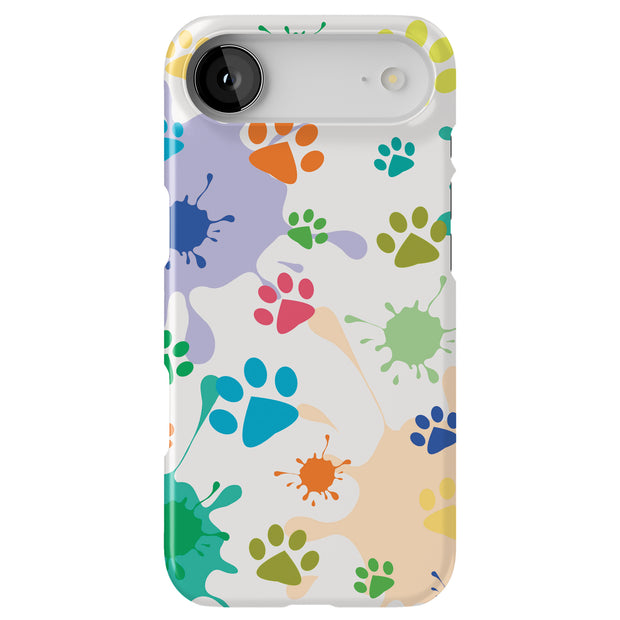 Paw Color  Tough Cases For Apple iPhone (17, 16, 15, 14, 13, 12, 11, X, SE, 8, 7/ Air, Plus, Pro, Max, Mini, XR, XS), Print in USA