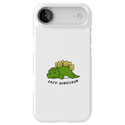 Lazy Dinosaur Tough Cases For Apple iPhone (17, 16, 15, 14, 13, 12, 11, X, SE, 8, 7/ Air, Plus, Pro, Max, Mini, XR, XS), Print in USA