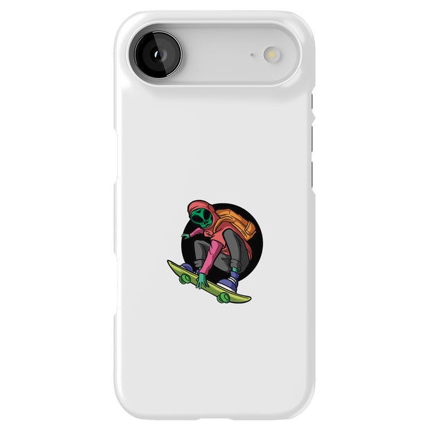Alien Skate Tough Cases For Apple iPhone (17, 16, 15, 14, 13, 12, 11, X, SE, 8, 7/ Air, Plus, Pro, Max, Mini, XR, XS), Print in USA