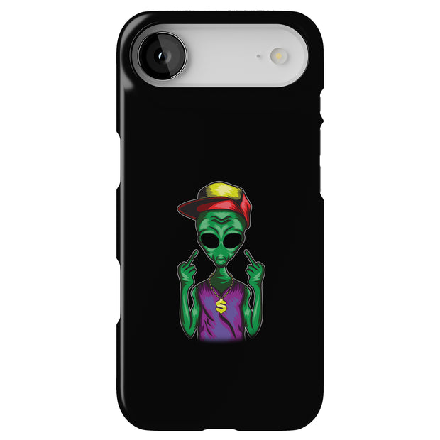 Finger Alien Tough Cases For Apple iPhone (17, 16, 15, 14, 13, 12, 11, X, SE, 8, 7/ Air, Plus, Pro, Max, Mini, XR, XS), Print in USA