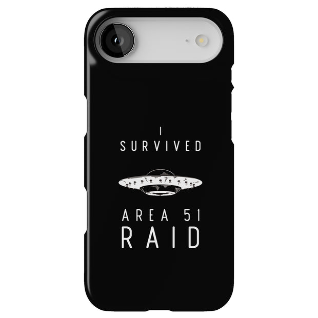 Survived Area51 Tough Cases For Apple iPhone (17, 16, 15, 14, 13, 12, 11, X, SE, 8, 7/ Air, Plus, Pro, Max, Mini, XR, XS), Print in USA