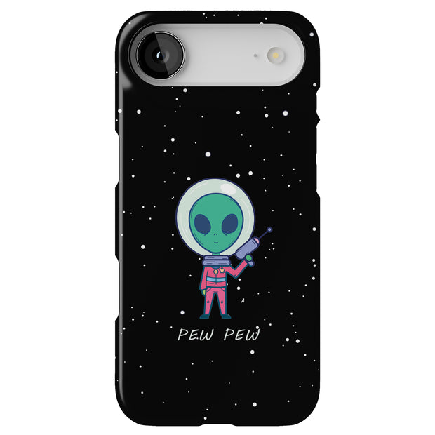 Pew Pew Alien Tough Cases For Apple iPhone (17, 16, 15, 14, 13, 12, 11, X, SE, 8, 7/ Air, Plus, Pro, Max, Mini, XR, XS), Print in USA