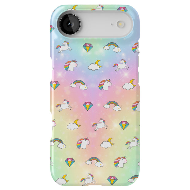 Rainbow Unicorn Tough Cases For Apple iPhone (17, 16, 15, 14, 13, 12, 11, X, SE, 8, 7/ Air, Plus, Pro, Max, Mini, XR, XS), Print in USA