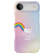 Fly Caticorn Tough Cases For Apple iPhone (17, 16, 15, 14, 13, 12, 11, X, SE, 8, 7/ Air, Plus, Pro, Max, Mini, XR, XS), Print in USA