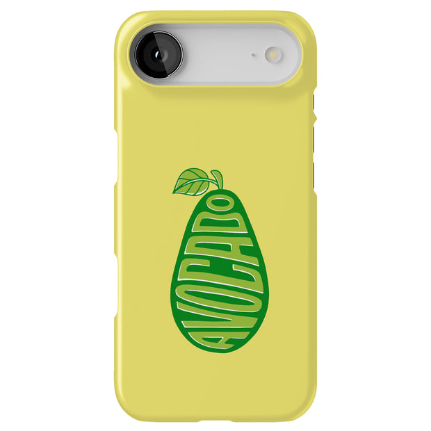 Avocado Text 2 Tough Cases For Apple iPhone (17, 16, 15, 14, 13, 12, 11, X, SE, 8, 7/ Air, Plus, Pro, Max, Mini, XR, XS), Print in USA