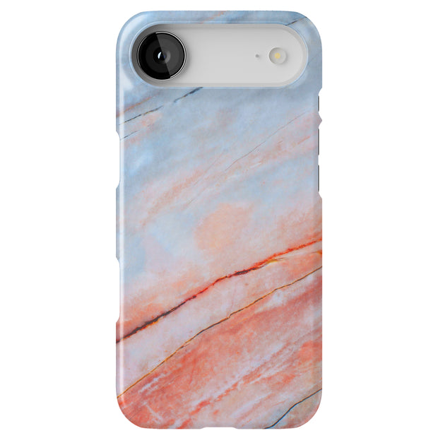 Blue Red Marble Tough Cases For Apple iPhone (17, 16, 15, 14, 13, 12, 11, X, SE, 8, 7/ Air, Plus, Pro, Max, Mini, XR, XS), Print in USA