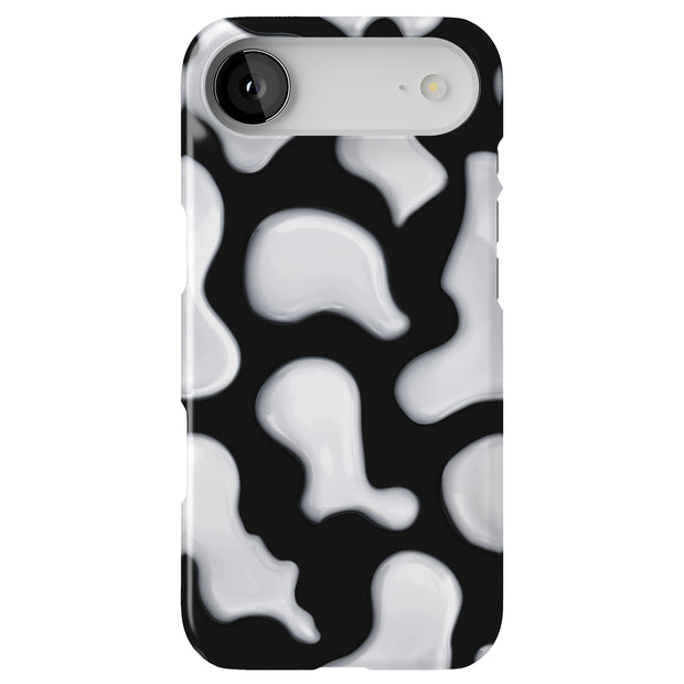 CowHide Black Tough Cases For Apple iPhone (17, 16, 15, 14, 13, 12, 11, X, SE, 8, 7/ Air, Plus, Pro, Max, Mini, XR, XS), Print in USA
