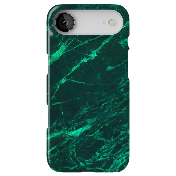 Green Marble 1 Tough Cases For Apple iPhone (17, 16, 15, 14, 13, 12, 11, X, SE, 8, 7/ Air, Plus, Pro, Max, Mini, XR, XS), Print in USA