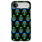 Alien wear Hat Tough Cases For Apple iPhone (17, 16, 15, 14, 13, 12, 11, X, SE, 8, 7/ Air, Plus, Pro, Max, Mini, XR, XS), Print in USA