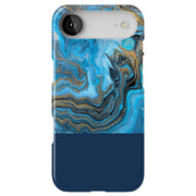 Marble Gold Blu Tough Cases For Apple iPhone (17, 16, 15, 14, 13, 12, 11, X, SE, 8, 7/ Air, Plus, Pro, Max, Mini, XR, XS), Print in USA