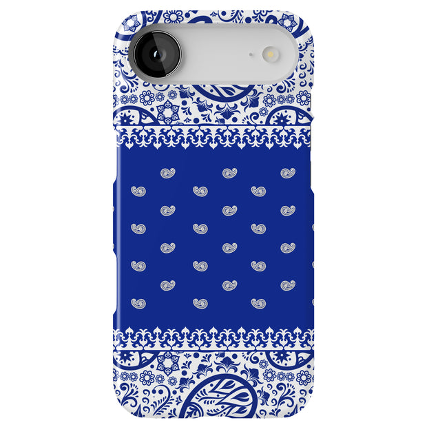 Paisley Blue Tough Cases For Apple iPhone (17, 16, 15, 14, 13, 12, 11, X, SE, 8, 7/ Air, Plus, Pro, Max, Mini, XR, XS), Print in USA