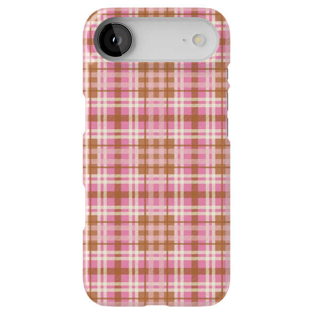 Plaid Grid Line Tough Cases For Apple iPhone (17, 16, 15, 14, 13, 12, 11, X, SE, 8, 7/ Air, Plus, Pro, Max, Mini, XR, XS), Print in USA