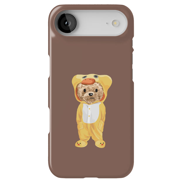 Duck Teddy Bear Tough Cases For Apple iPhone (17, 16, 15, 14, 13, 12, 11, X, SE, 8, 7/ Air, Plus, Pro, Max, Mini, XR, XS), Print in USA
