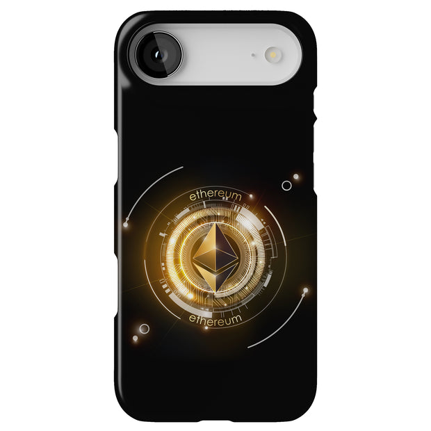 Ethereum Crypto Tough Cases For Apple iPhone (17, 16, 15, 14, 13, 12, 11, X, SE, 8, 7/ Air, Plus, Pro, Max, Mini, XR, XS), Print in USA