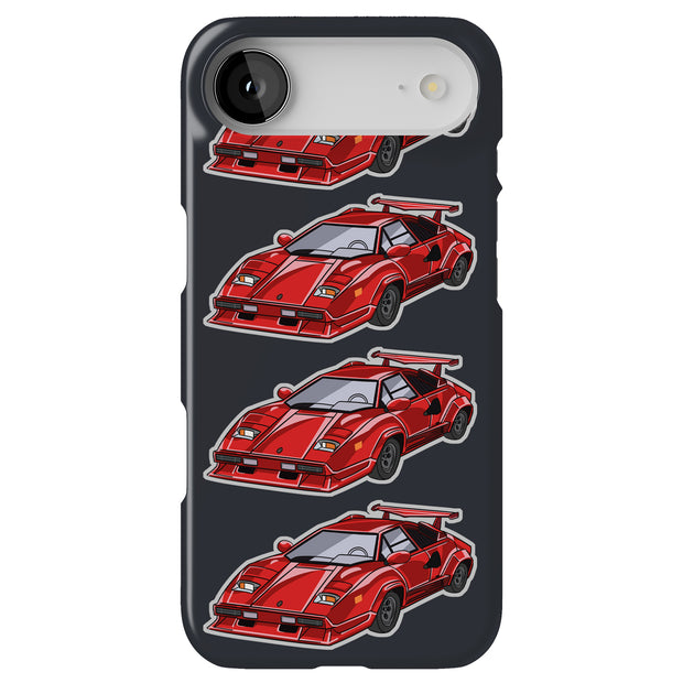 Lambo Countach Tough Cases For Apple iPhone (17, 16, 15, 14, 13, 12, 11, X, SE, 8, 7/ Air, Plus, Pro, Max, Mini, XR, XS), Print in USA