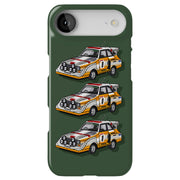 Rally Race Car Tough Cases For Apple iPhone (17, 16, 15, 14, 13, 12, 11, X, SE, 8, 7/ Air, Plus, Pro, Max, Mini, XR, XS), Print in USA