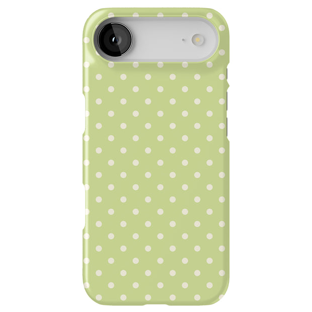 Yellow Dot Tough Cases For Apple iPhone (17, 16, 15, 14, 13, 12, 11, X, SE, 8, 7/ Air, Plus, Pro, Max, Mini, XR, XS), Print in USA