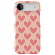 Red Hearts Tough Cases For Apple iPhone (17, 16, 15, 14, 13, 12, 11, X, SE, 8, 7/ Air, Plus, Pro, Max, Mini, XR, XS), Print in USA