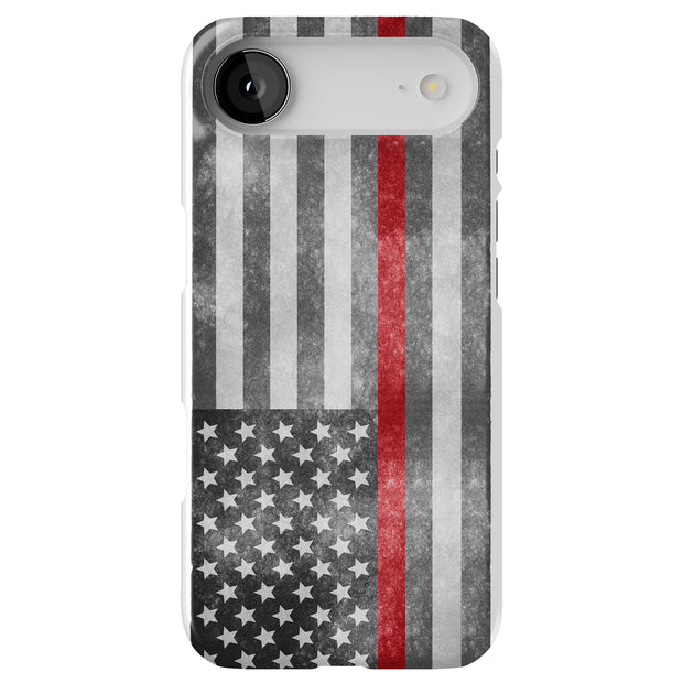 Thin Red Line Tough Cases For Apple iPhone (17, 16, 15, 14, 13, 12, 11, X, SE, 8, 7/ Air, Plus, Pro, Max, Mini, XR, XS), Print in USA