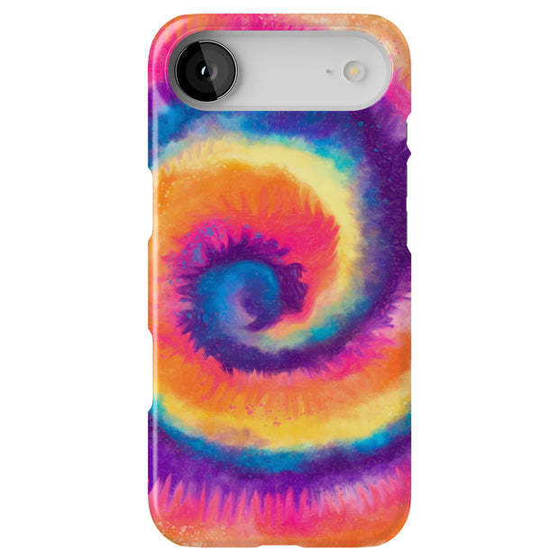 Tie Dye Circle Tough Cases For Apple iPhone (17, 16, 15, 14, 13, 12, 11, X, SE, 8, 7/ Air, Plus, Pro, Max, Mini, XR, XS), Print in USA