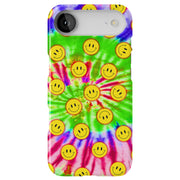 Tie Dye Smile Tough Cases For Apple iPhone (17, 16, 15, 14, 13, 12, 11, X, SE, 8, 7/ Air, Plus, Pro, Max, Mini, XR, XS), Print in USA