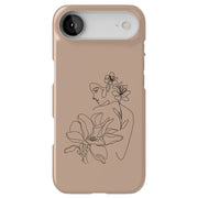Floral Woman Tough Cases For Apple iPhone (17, 16, 15, 14, 13, 12, 11, X, SE, 8, 7/ Air, Plus, Pro, Max, Mini, XR, XS), Print in USA