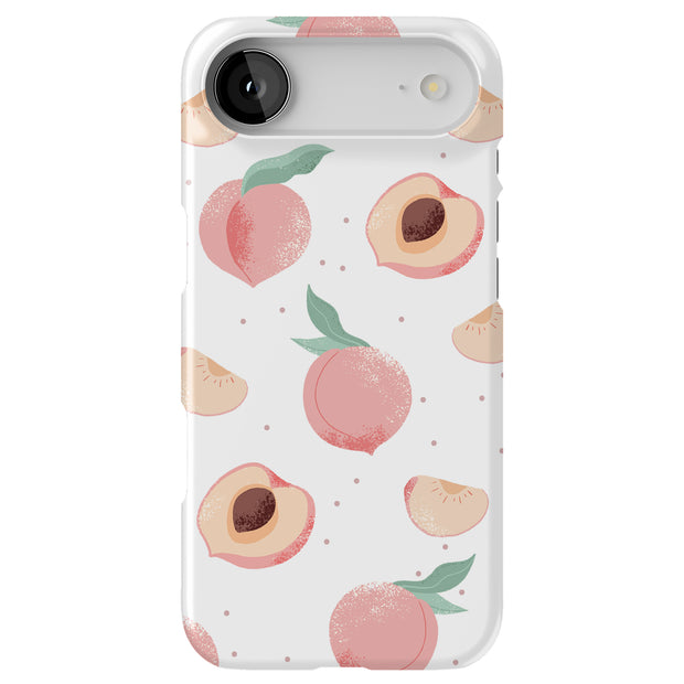 Juicy Peach Tough Cases For Apple iPhone (17, 16, 15, 14, 13, 12, 11, X, SE, 8, 7/ Air, Plus, Pro, Max, Mini, XR, XS), Print in USA