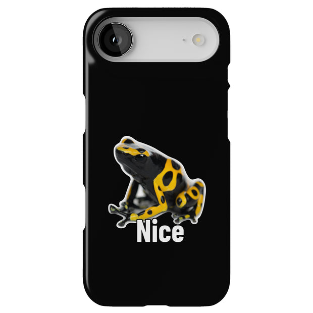 Meme Nice Frog Tough Cases For Apple iPhone (17, 16, 15, 14, 13, 12, 11, X, SE, 8, 7/ Air, Plus, Pro, Max, Mini, XR, XS), Print in USA