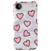 Girly Hearts Tough Cases For Apple iPhone (17, 16, 15, 14, 13, 12, 11, X, SE, 8, 7/ Air, Plus, Pro, Max, Mini, XR, XS), Print in USA