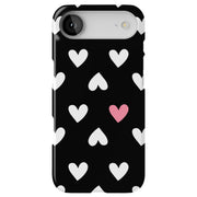 Pink Hearts Tough Cases For Apple iPhone (17, 16, 15, 14, 13, 12, 11, X, SE, 8, 7/ Air, Plus, Pro, Max, Mini, XR, XS), Print in USA